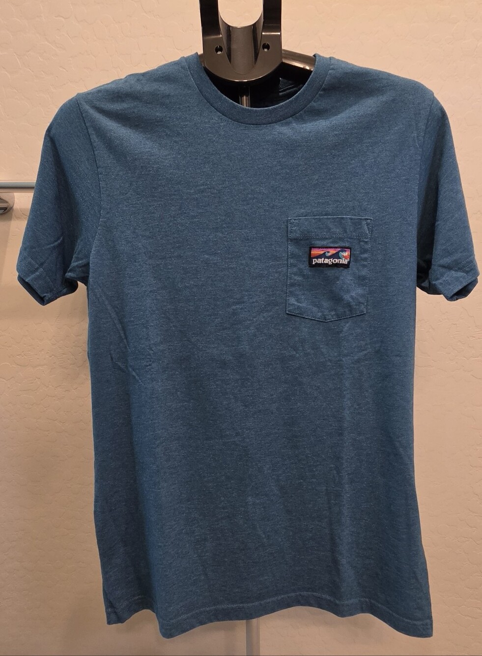 Patagonia Men’s Short-Sleeve Pocket Tee — Blue